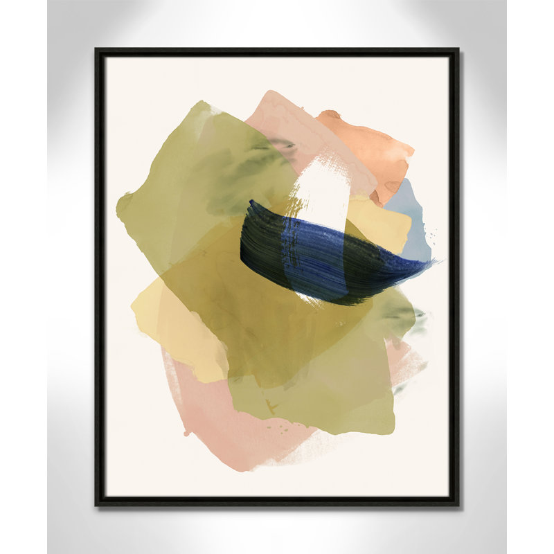 «Brush and Whisper I Print» par , H 29,5 po x l 23,5 po, Flottant espresso