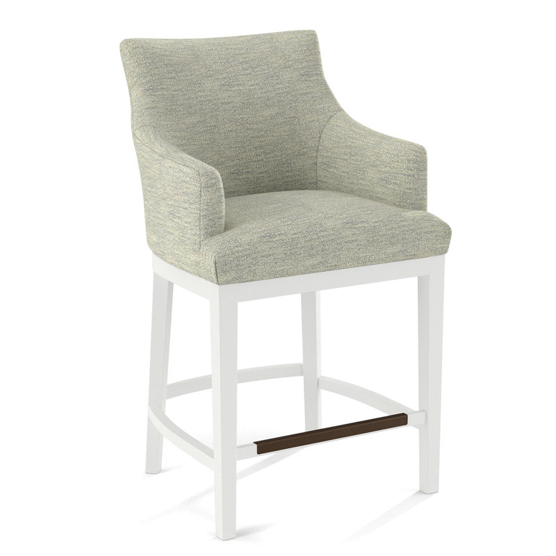 Upholstered Stool, 61698-88, White