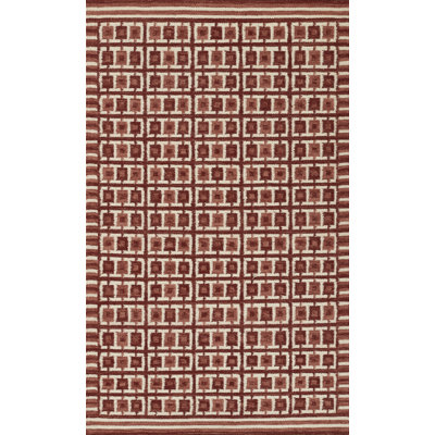 Freya Hand-Woven Geometric Wool Rug