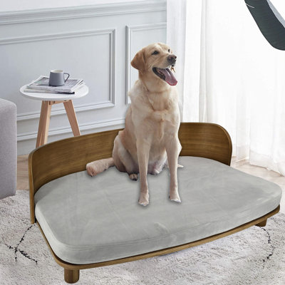 Modern Styling Elevated Dog Cat Bed Pet Sofa Couch Furniture Decor Washable Removable Cover