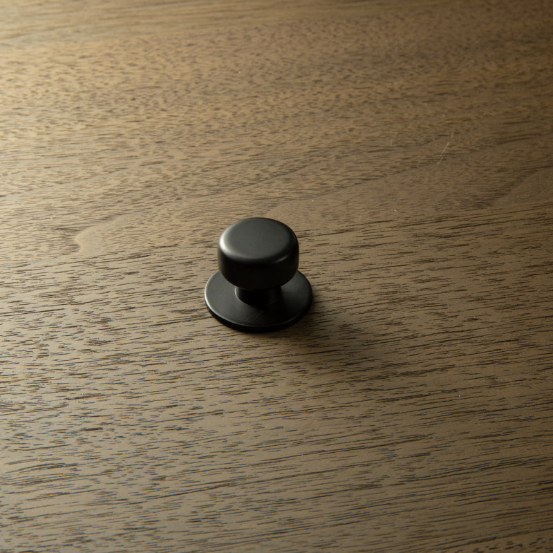 Poignée ronde robuste, Noir, noir, noir, noir, 1.3"