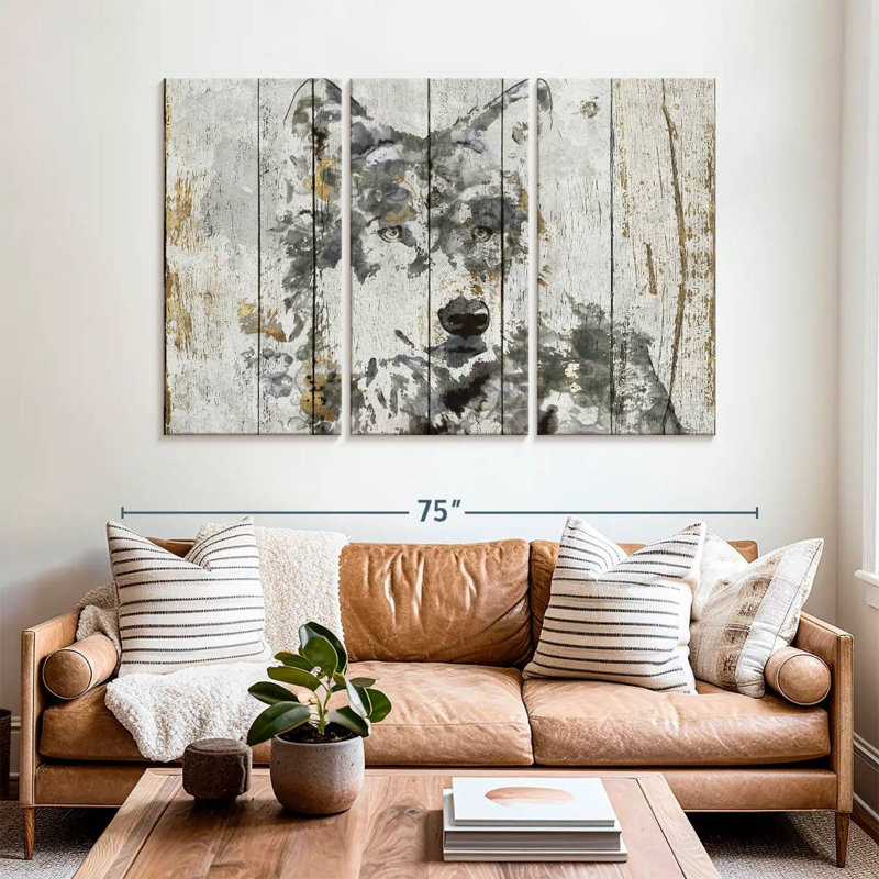 Wolf Gaze, 42" H x 65" W