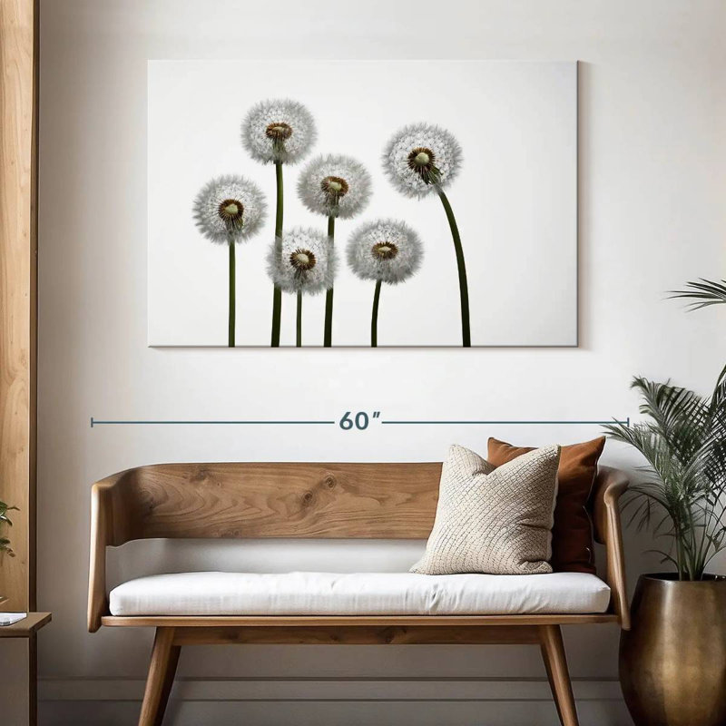 Harnek Five Dandelion Stalks, 32" H x 48" W