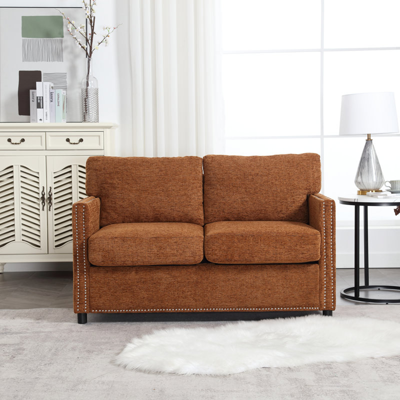 Causeuse 28,54 po Denira, Chenille brun
