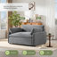 Fauteuil surdimensionné en chenille avec assise profonde-895756964