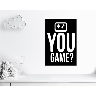 «You Game inversée», art encadré
