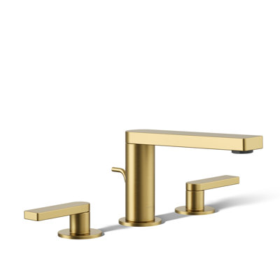 Composed Widespread Bathroom Faucet with Drain Assembly