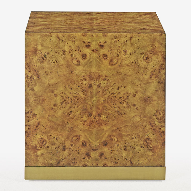 Anaheim End Table, Rustic Burl