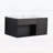 Floating Bathroom Vanity with Ceramic Sink,Open Shelf and Soft-Close Door,Space-Saving Design