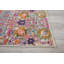 Tapis argenté / orange / rose Justien-32973636