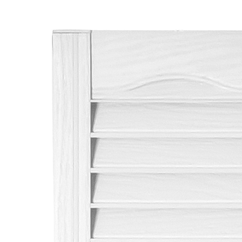 Volet à persiennes sur mesure avec dessus cathédrale, 55", Blanc, 7"