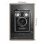 «Vintage Black White Kodak Brownie» par Christa Stroo, reproduction d'art sur toile encadrée