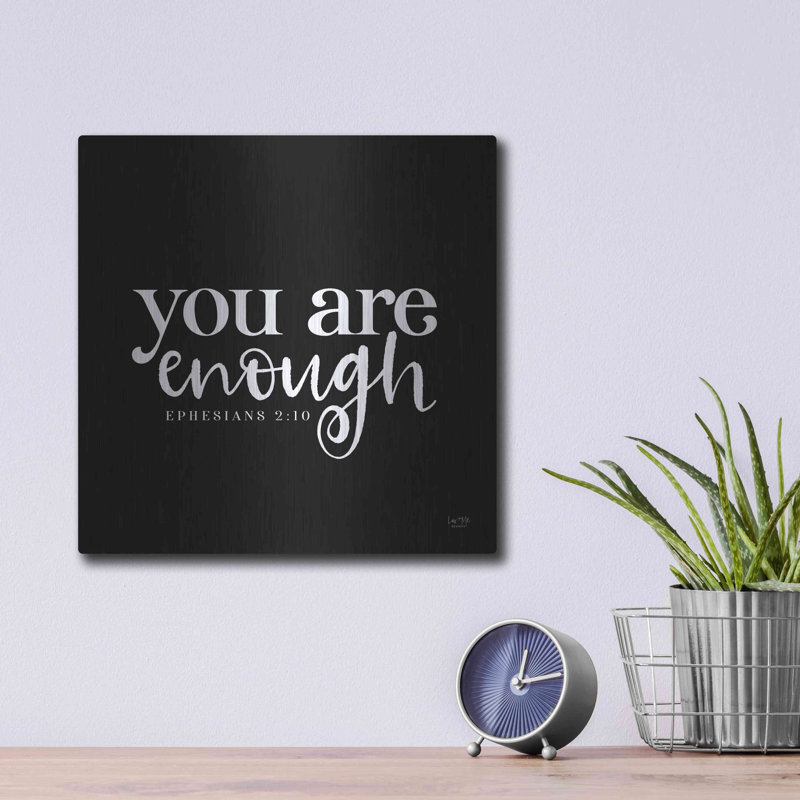 Art mural luxueux «You Are Enough» par Lux + Me Designs, H 12 po x l 12 po