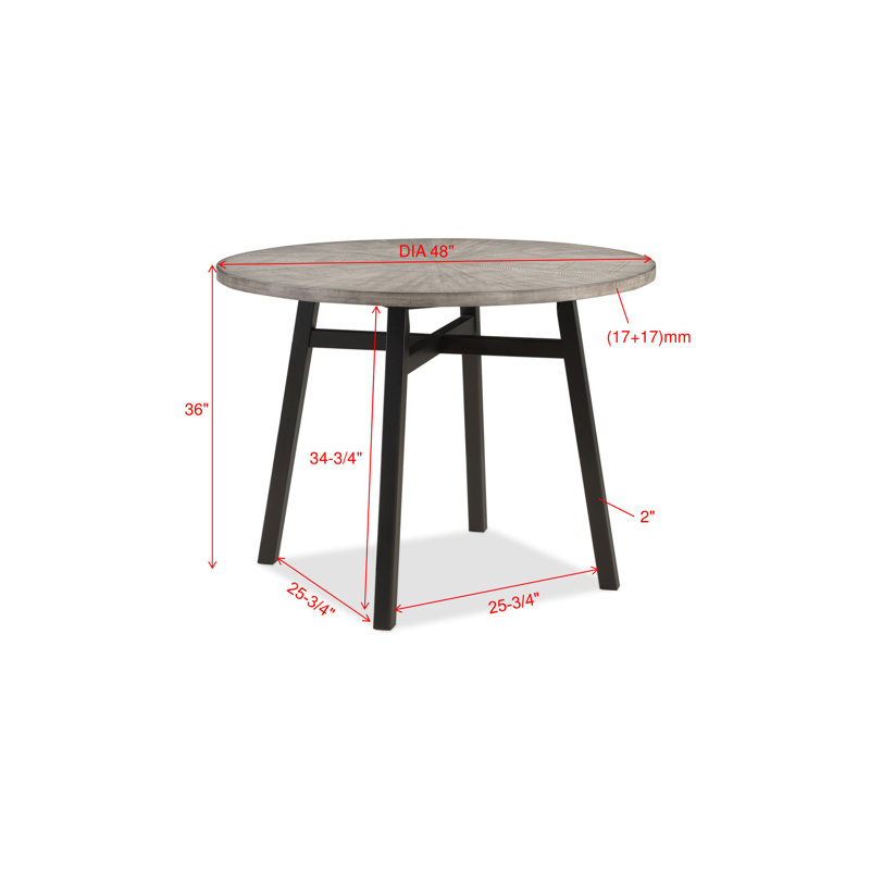 Ensemble de salle à manger à hauteur de comptoir en tissu Rodmo Etha, Table, 4 chaises d'appoint
