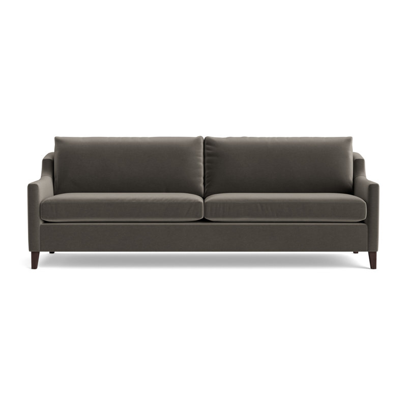 Gigi No Skirt 95 Sofa, Java, Performance Velvet - Graphite