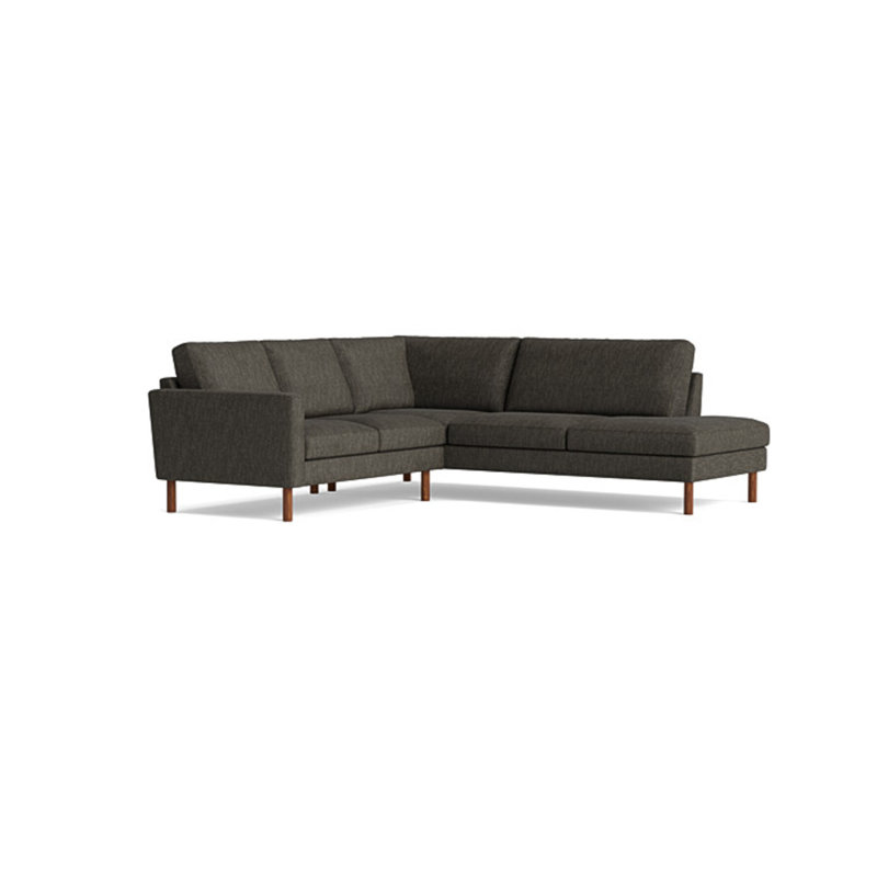 Laguna Sectional, Performance Weave - Onyx, Right Hand Facing