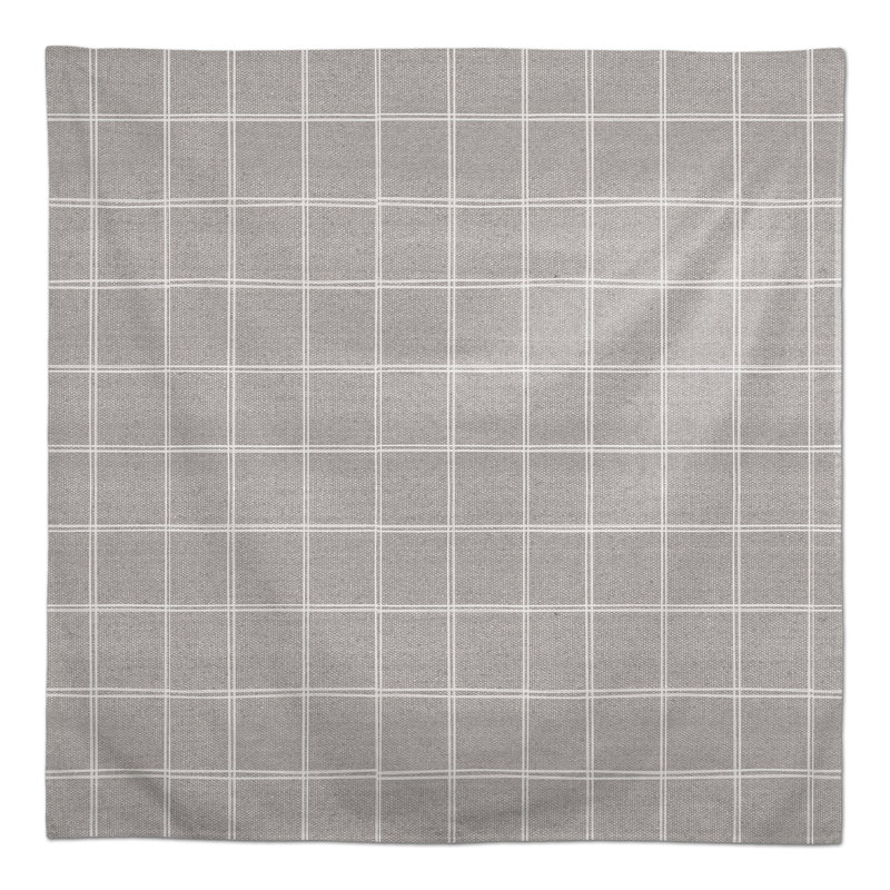 Lin avec nappe jaune à carreaux 2, Gris
