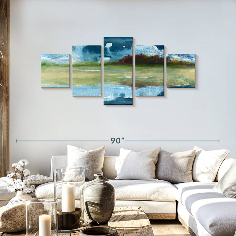 Mirrored, 30" H x 68" W