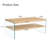 Ensemble de table de chevet et de table basse à 3 niveaux avec tablettes de rangement-2095633184
