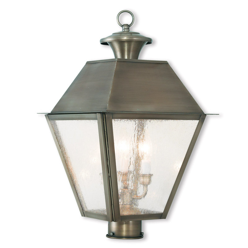 Luminaire suspendu d'extérieur 4 lumières, Étain rétro