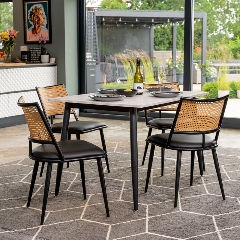 Chantle Metal Base Dining Table