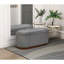 Banc de rangement en velours côtelé Corduroy