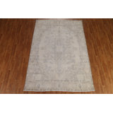 Tashayla One-of-a-Kind Rectangle 6' 8'' X 9' 4'' 1960s Wool Area Rug in Beige