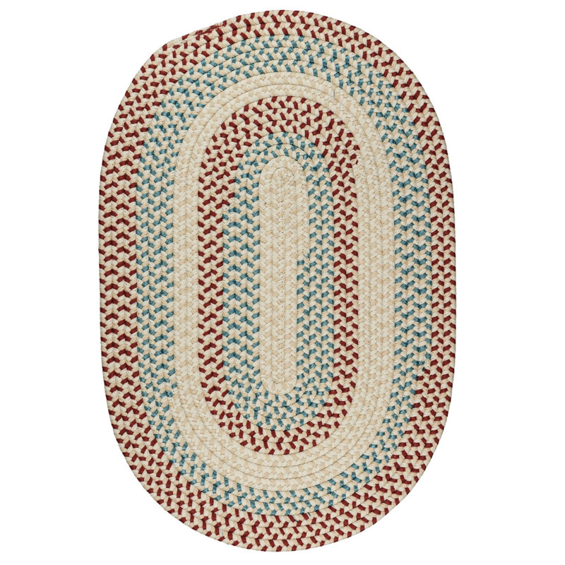 Tapis rouille / vert Carousel, Rectangle 5 pi x 8 pi
