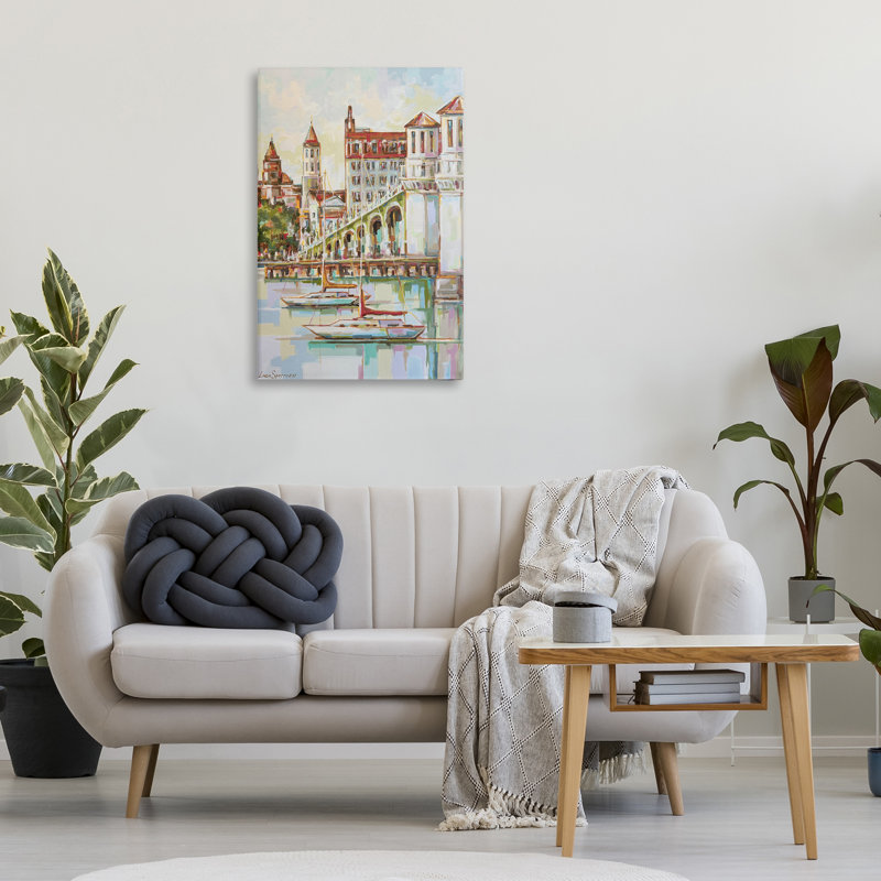 Impression sur toile St Augustine Modern Impressionism, par Linda Sperruche, H 24 po x l 36 po