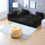 Canapés modulaires multifonctionnels en mousse noire, style moderne et confortable, parfaits pour les petits espaces