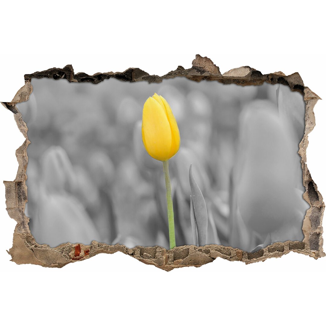 Wandtattoo Gelbes Tulpenmeer