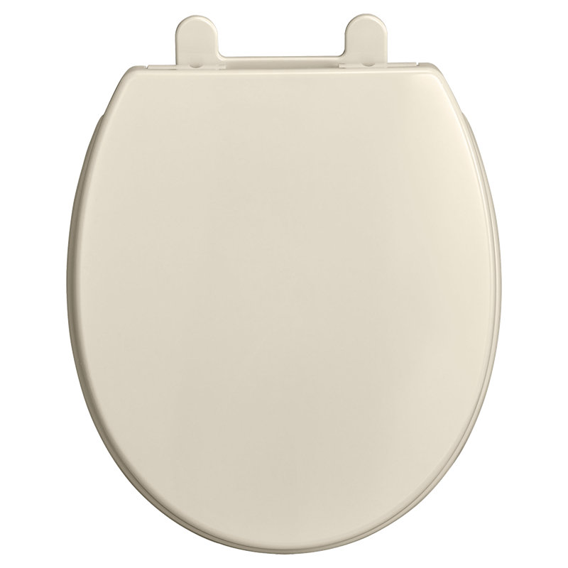 Transitional Round Toilet Seat and Lid, Linen