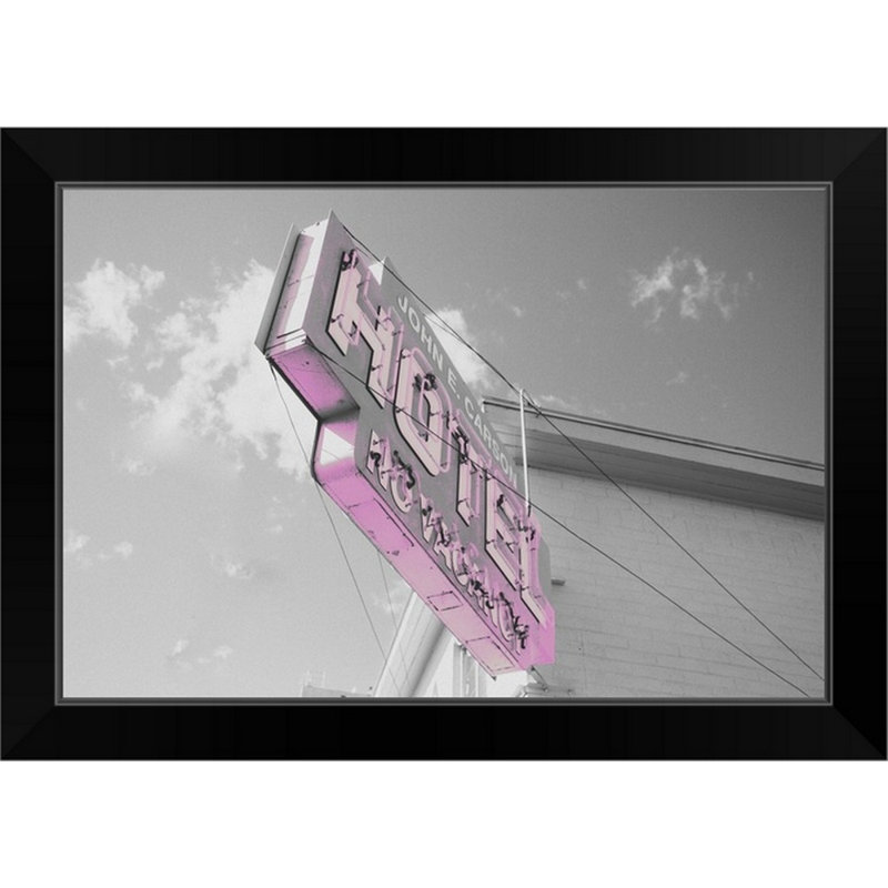 " No Vacancy " by The Novogratz, 15" H x 21" W x 1" D, Black Framed