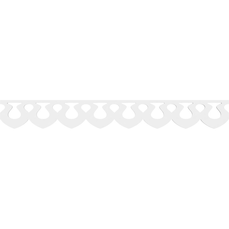 Garniture de sol en PVC de qualité architecturale H 6 po x P 5/8 po x L 48 po Somerset, H 6 po x L 48 po x P 0,63 po
