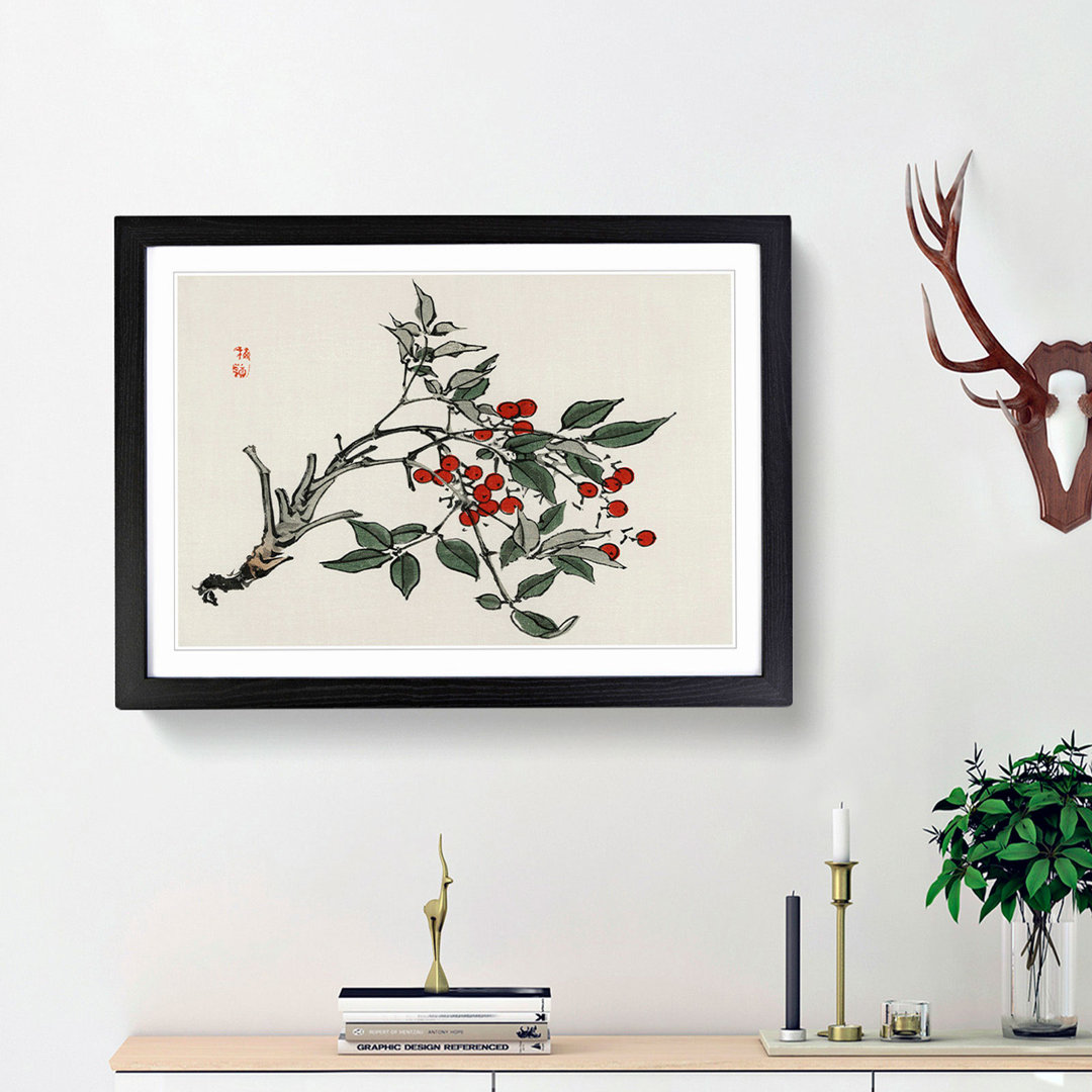 Firethorn Berries by Kono Baireir - Picture Frame Painting Print
