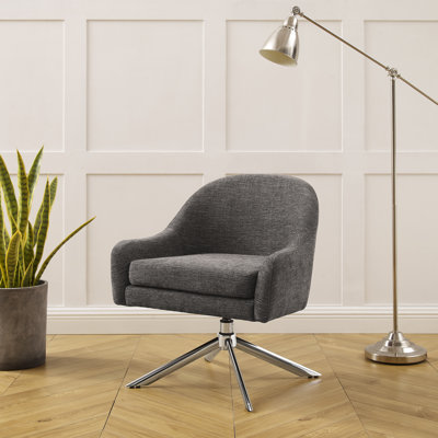 Chaise d'appoint pivotante Dezrae Mid Century