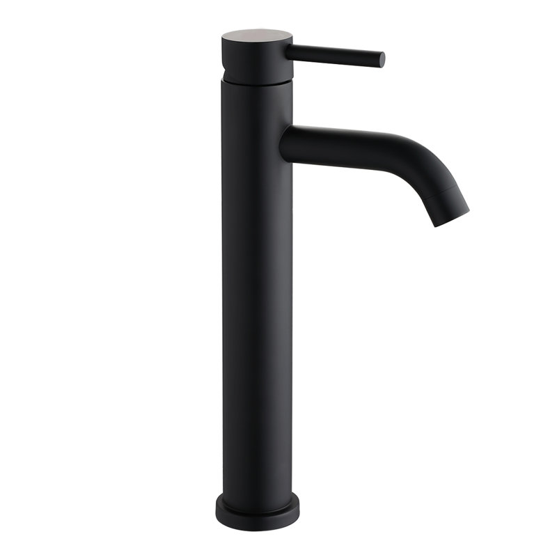 Single-Hole Single-handle Bathroom Faucet, Matte Black