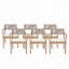 Chaises de salle à manger d'extérieur en bois d'acacia-359893670