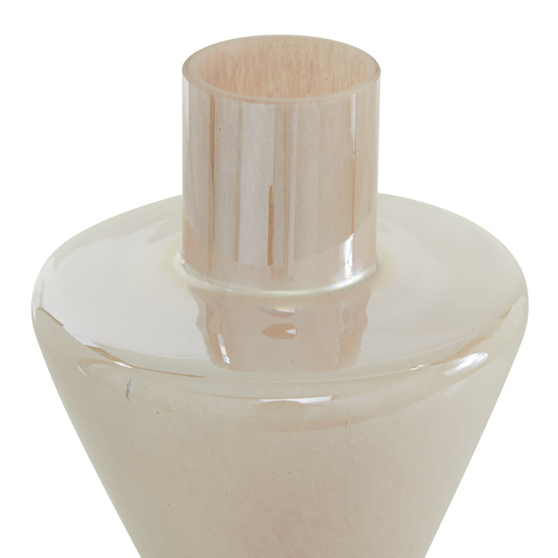 Vase en verre, Rose