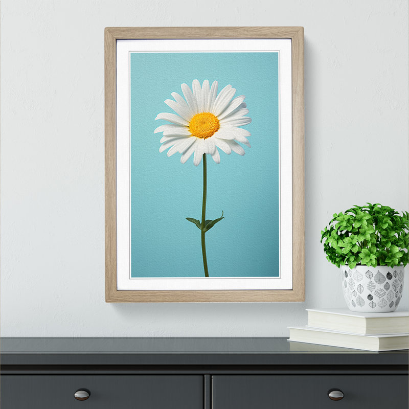 Single Picture Frame Print on Wood, 46cm H x 34cm W, Oak Framed