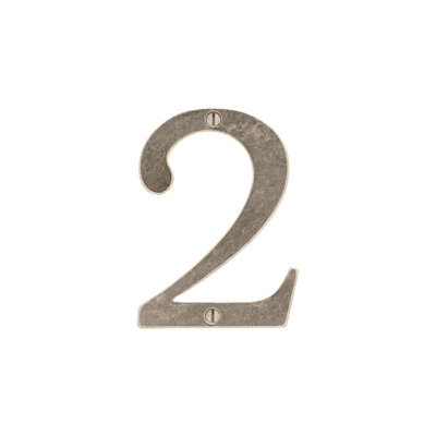 4" H Metal Surface Mount House Number