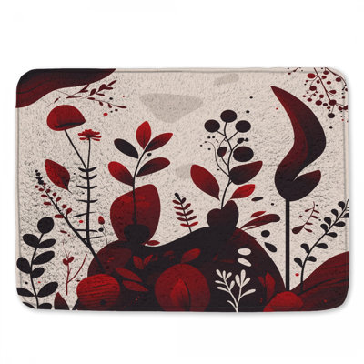 Tapis de bain floral