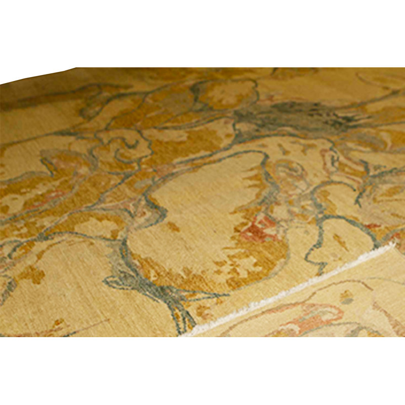 Hand-Knotted High-Quality Gold Area Rug