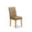 3 Piece Table Set contain A Modern Kitchen Table and 2 Brown Textured Polyester Fabric Mid Century Chairs, Oak-2922350-1932208-39344688