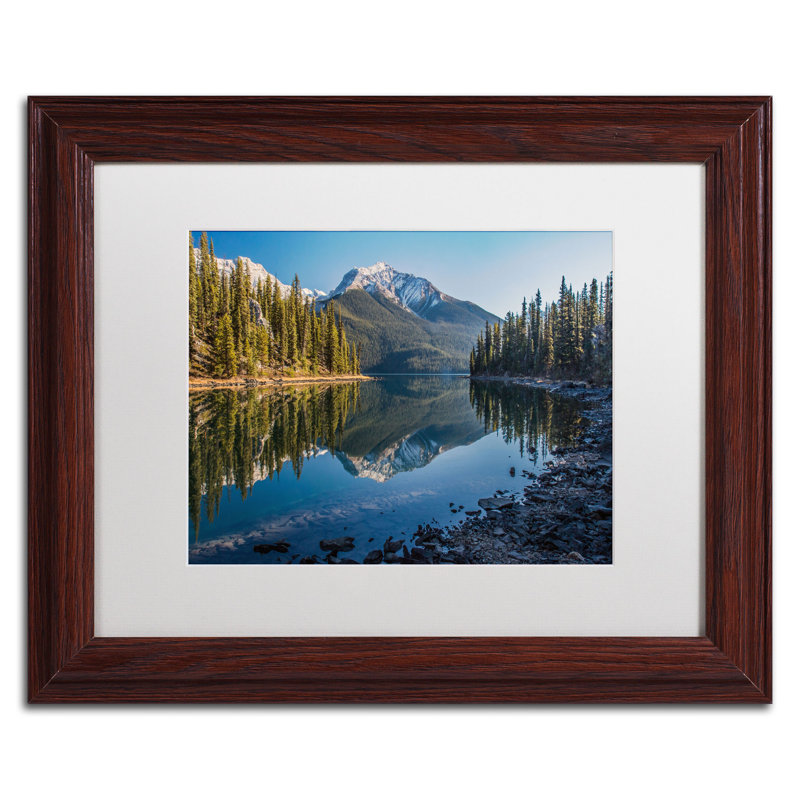 « jasper matin » par pierre leclerc,, reproduction de photo encadrée, H 11 po x l 14 po, Noir