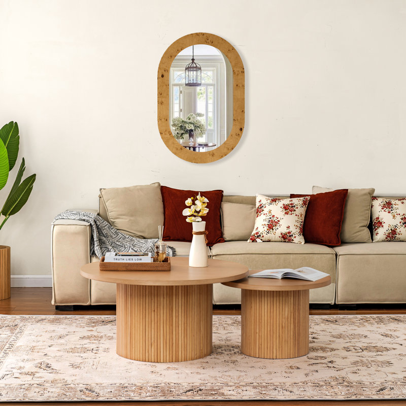 Wood Round 2 Nesting Tables