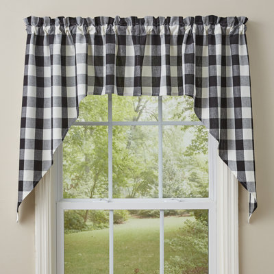 Dae Cotton Plaid Swag Window Valance