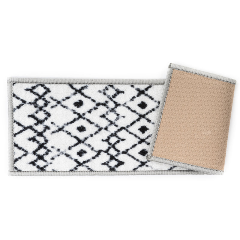 Modern Boho Design Machine Washable Non-Slip Stair Tread