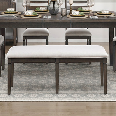 Banc 1pc Siège rembourré en bois