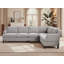 Canapé modulaire rembourré 4 pièces en chenille douce 4 pièces l 112,6 po-2126203708